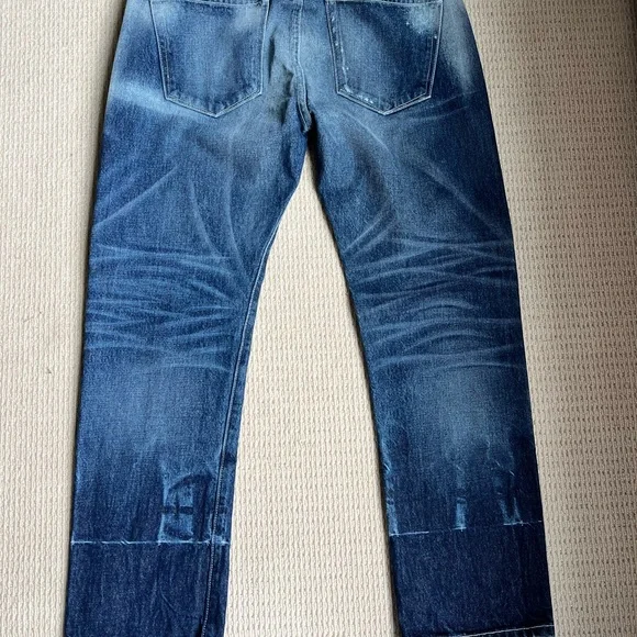 AYR The Crush Jeans size 30 100% cotton denim barracuda wash straight crop - Picture 4 of 8